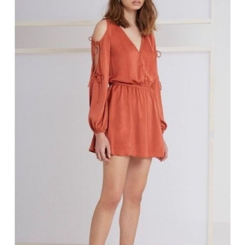 The Fifth Label dress size S fall colors cold shoulder